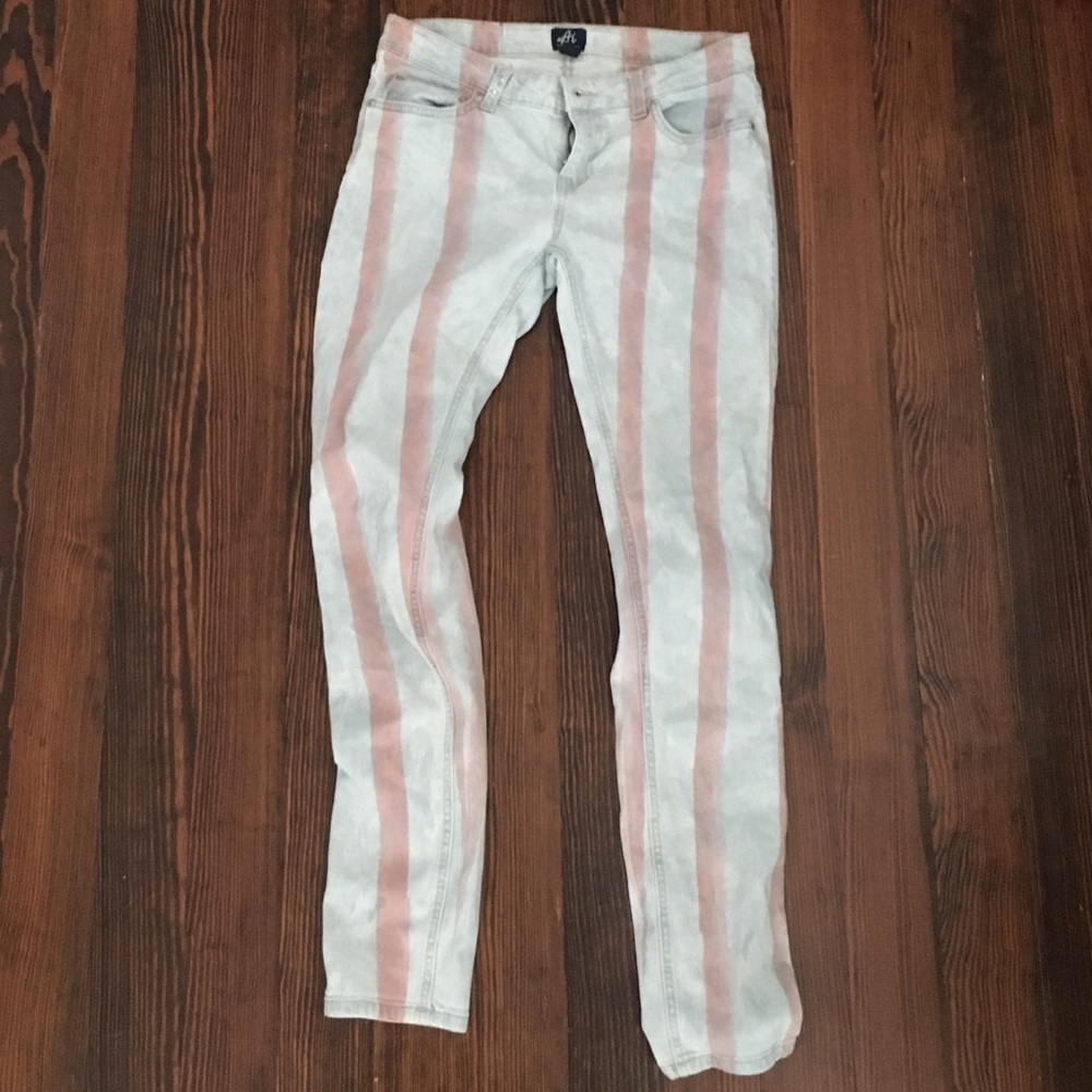 Authentic Icon Striped Festival Style Jeans